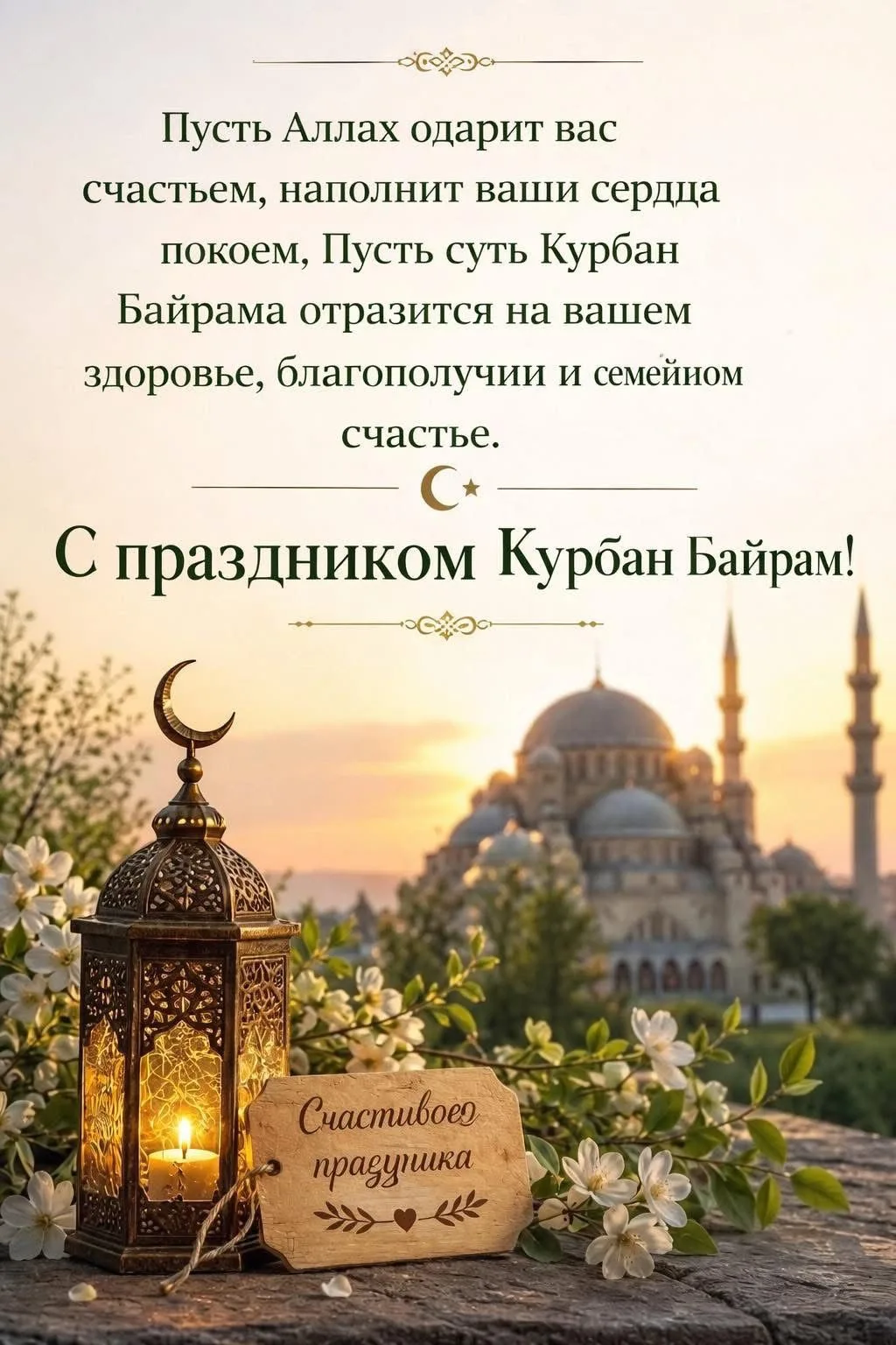 Искренне поздравляем всех мусульман с благословенным праздником Курбан-байрам!❤️🌸🎉🎆🎈