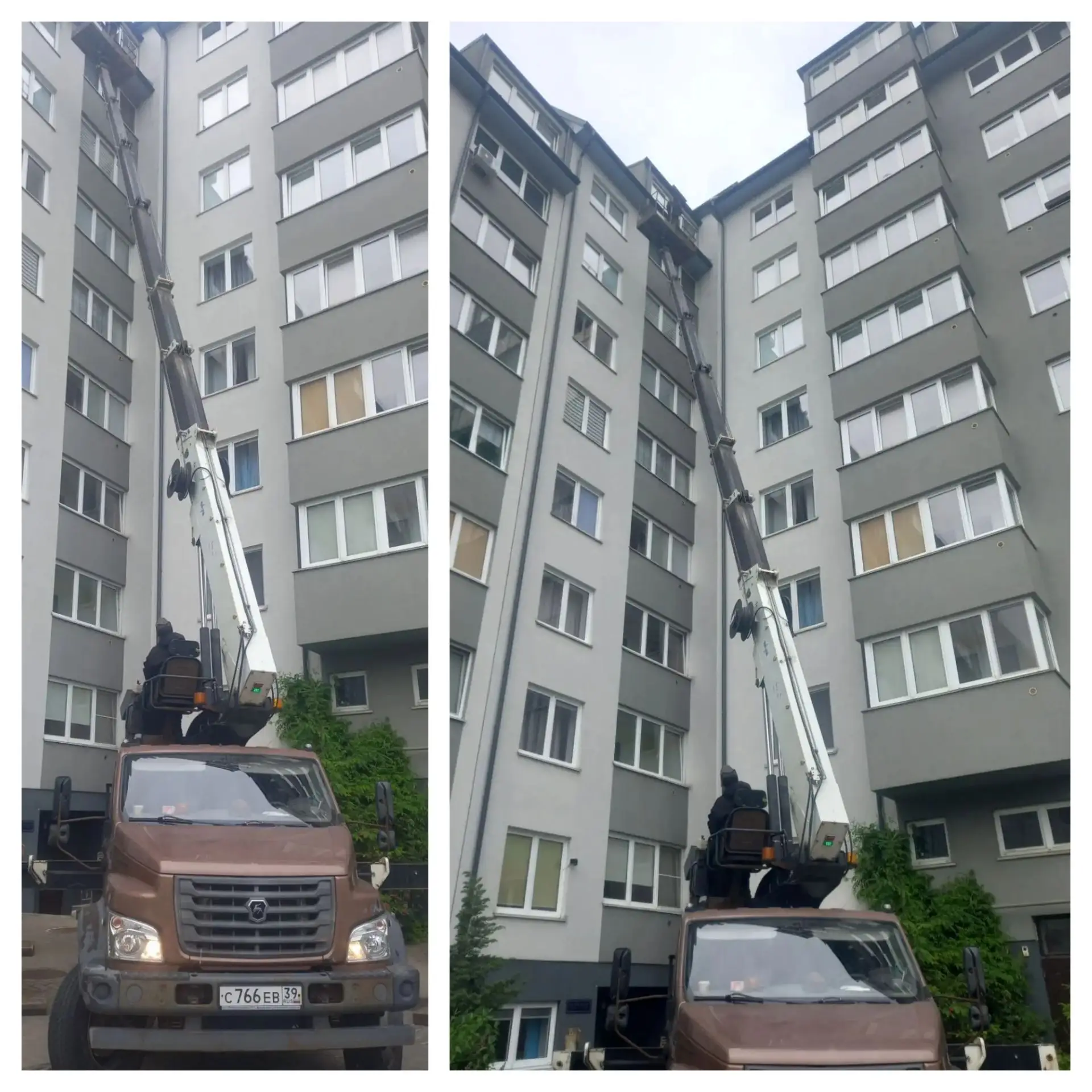 🏢 г. Калининград, ул. Балашовская, 2                             ✅ Выполнен ремонт желоба у п. 3 с 