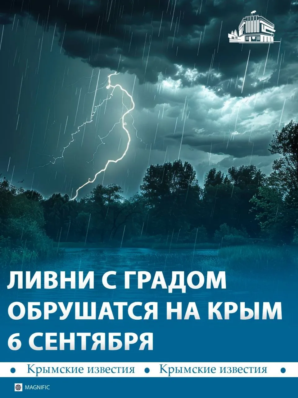 ⛈️ В воскресенье, 6 сентября, в Крыму ожидается резкое ухудшение погоды. Утром и днём н...