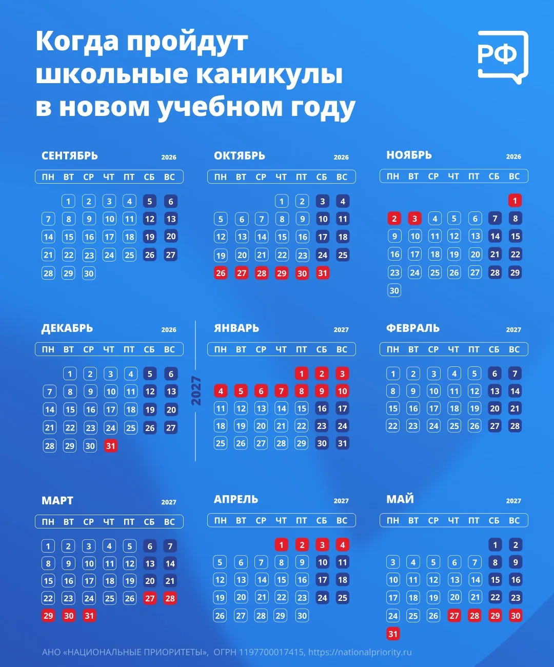 Минпросвещения рекомендовало начать новый учебный год 1 сентября, а завершить его 26 ма...