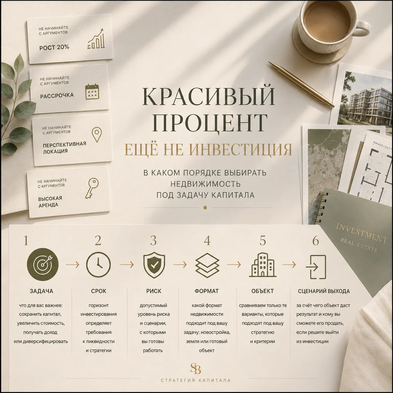 КРАСИВЫЙ ПРОЦЕНТ ЕЩЕ НЕ ИНВЕСТИЦИЯ: В КАКОМ ПОРЯДКЕ ВЫБИРАТЬ НЕДВИЖИМОСТЬ ПОД ЗАДАЧУ КА...
