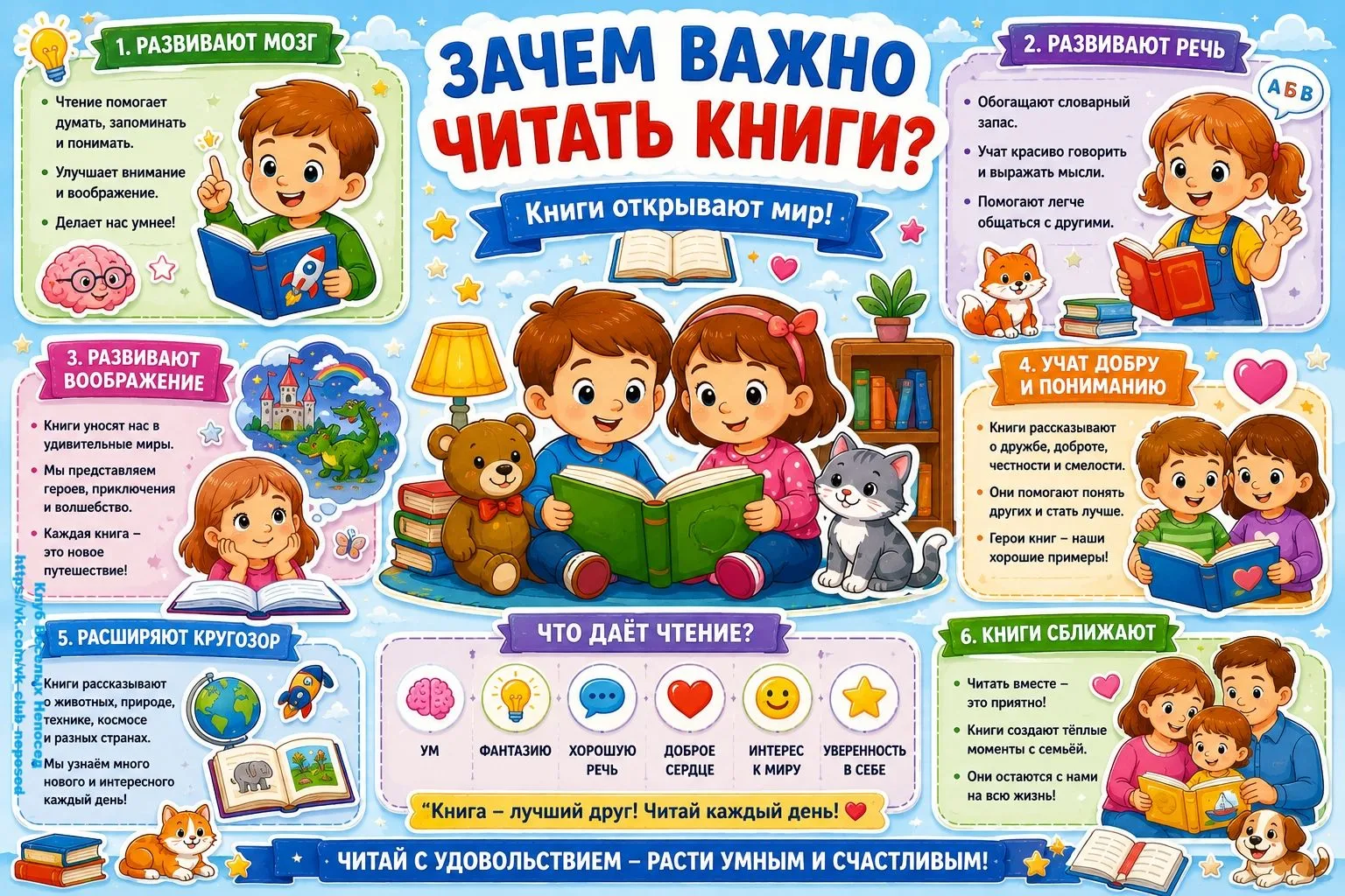 📖 6 сентября — Международный день чтения книг.