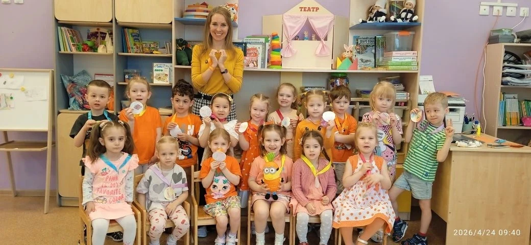 🔆️ Оранжевый день в МДОБУ "Кудровский ДСКВ № 5" "Совята-дошколята"  тепло, радость и т...