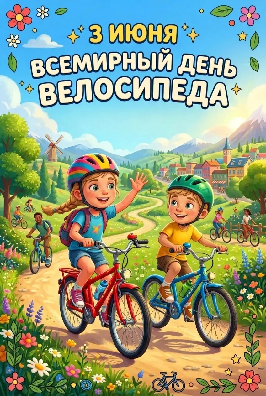 🚴‍♀️Сегодня, 3 июня, во всём мире отмечают Всемирный день велосипеда — международный п...