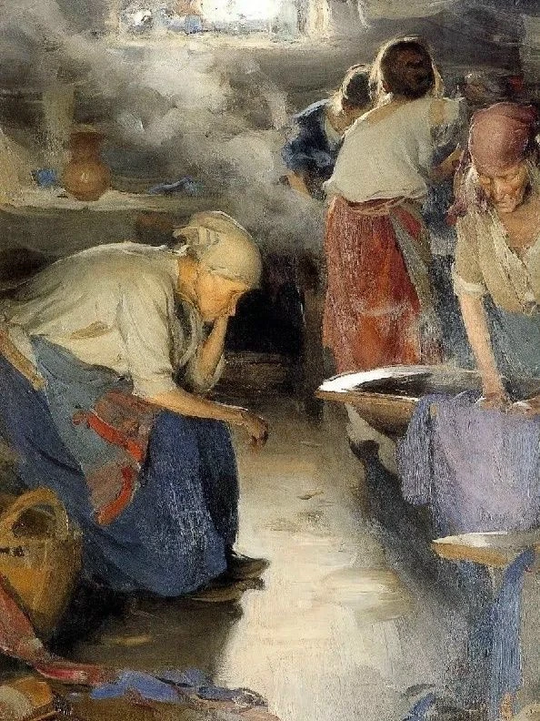 «Прачки» Абрама Архипова, конец 1890-х годов — о тяжёлом труде и хрупкой надежде