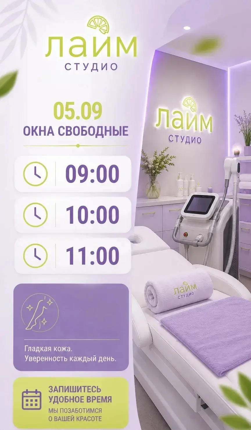 🔥На завтра (05.09) свободные окошки к мастеру Ирине 🔥