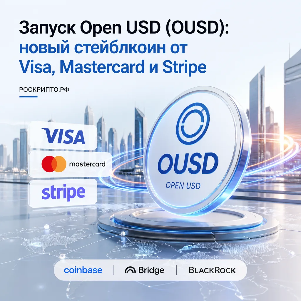 ⛓️ Запуск Open USD (OUSD): новый стейблкоин от Visa, Mastercard и Stripe