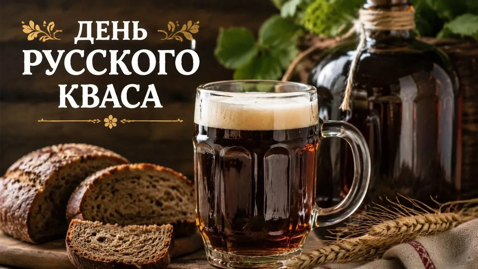 ДЕНЬ РУССКОГО КВАСА☀️

Сегодня, 17 июня, отмечаем День русского кваса — освежающий напиток, который 