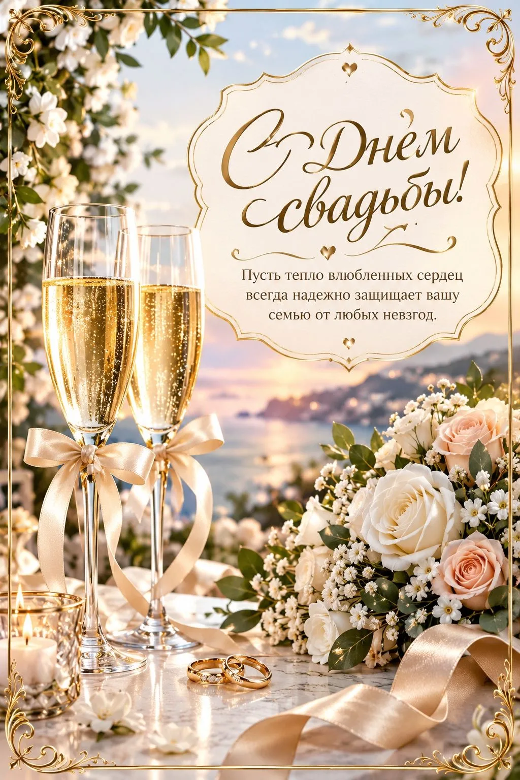 ❤️ Открытки с Днем Свадьбы