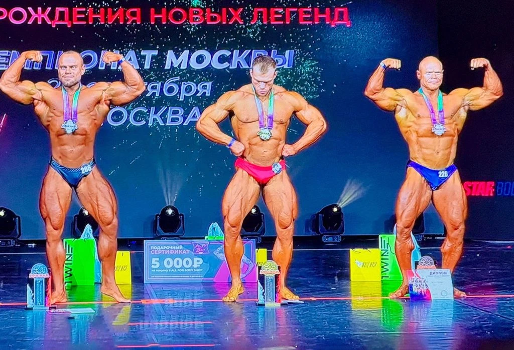 Липчанин Максим Нижегородов стал вице-чемпионом Москвы по классическому бодибилдингу.
