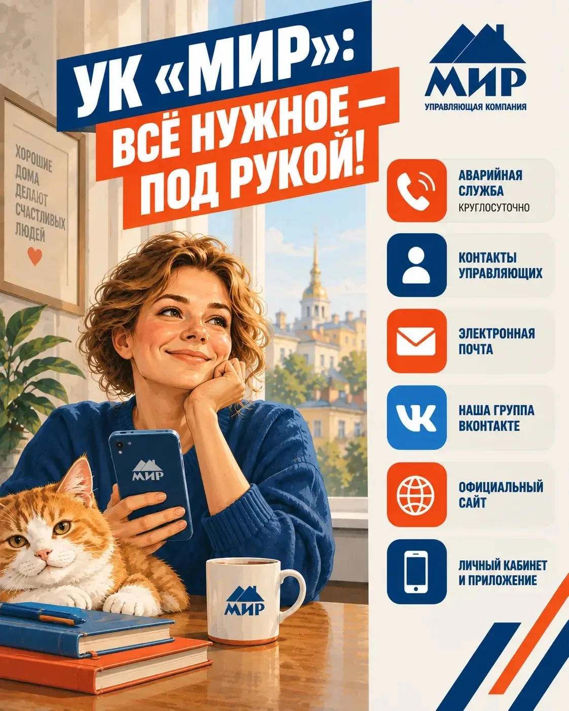 УК «МИР»: всё нужное — под рукой!