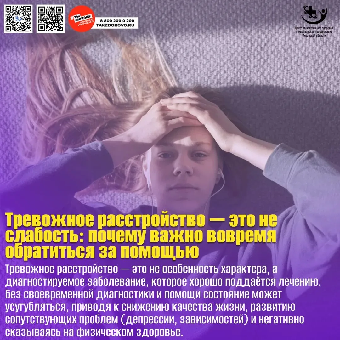 Тревожные расстройства — серьёзная проблема, которая затрагивает миллионы людей по всем...