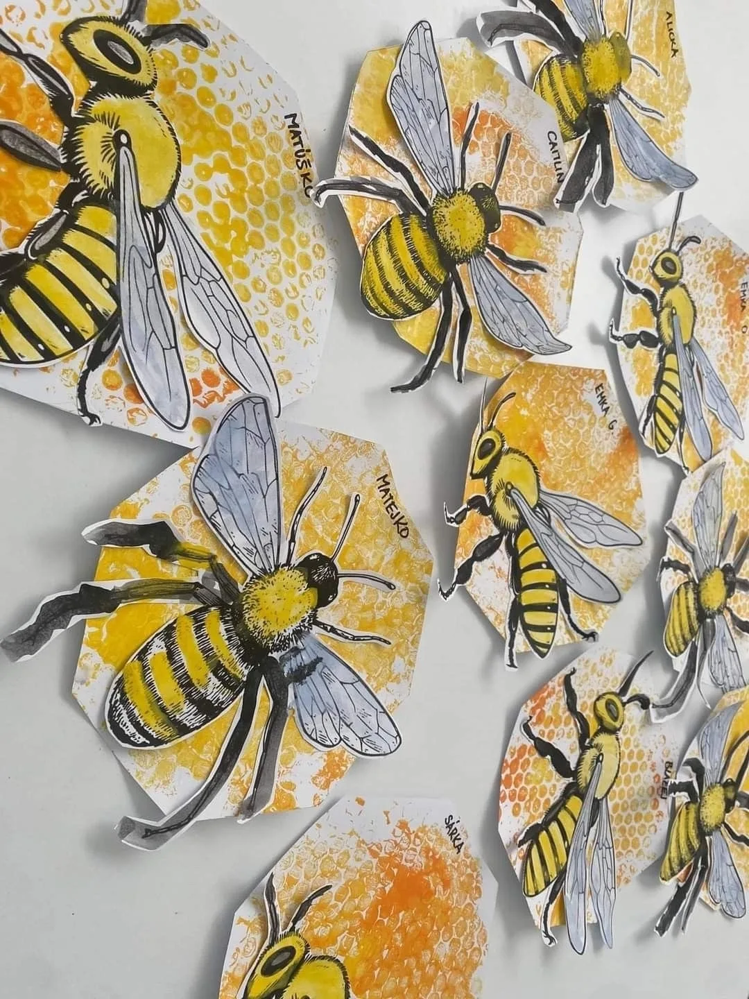 Аппликации «Пчёлы» 🐝