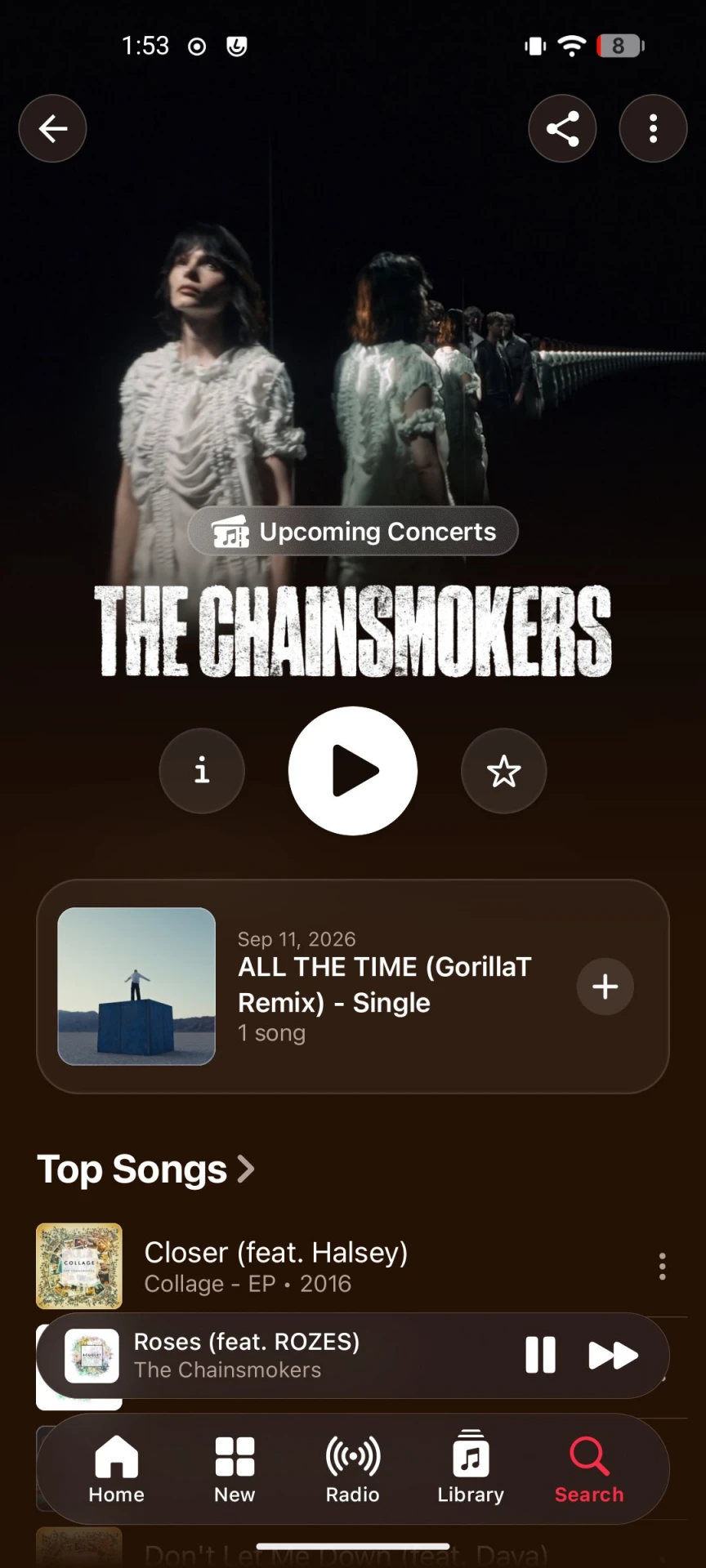 В бета-версии Apple Music для Android появился дизайн Liquid Glass
