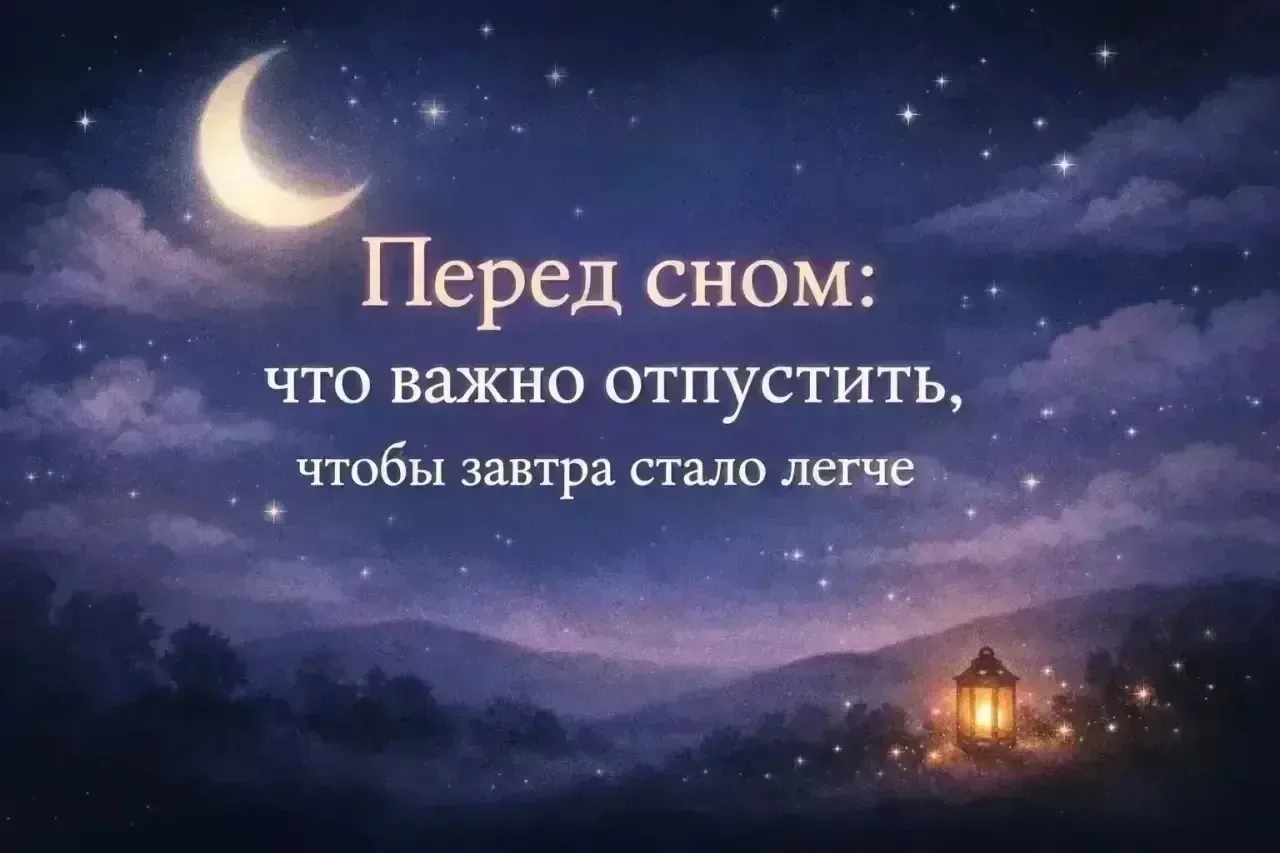 🌙 Перед сном: что стоит сделать сегодня для себя