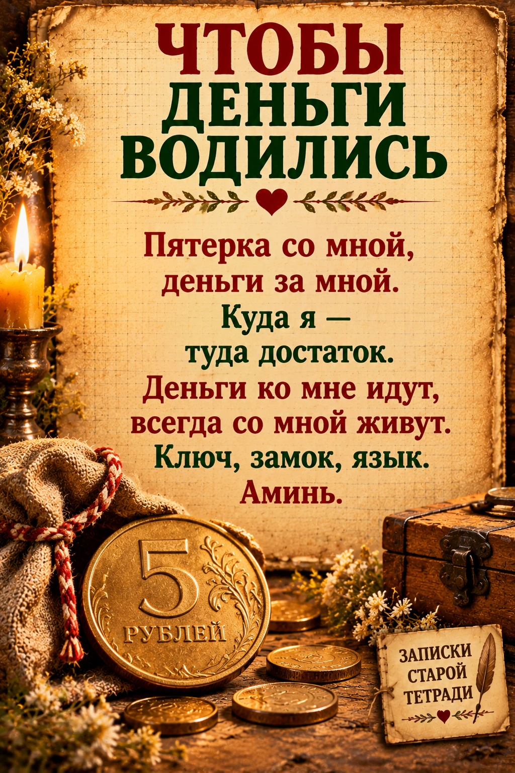 ЧТОБЫ ДЕНЬГИ ВОДИЛИСЬ