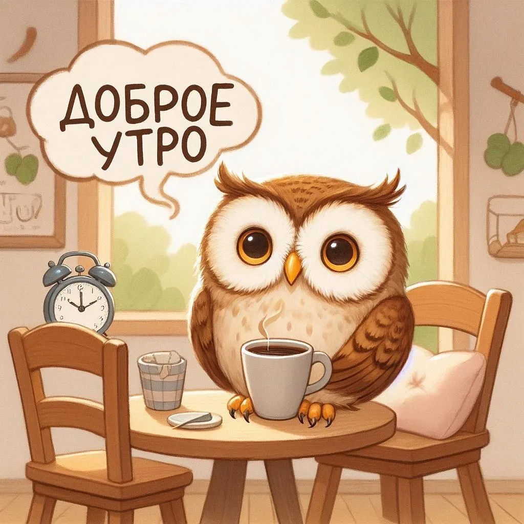🫶🏻🦉 Доброе утро ☕️