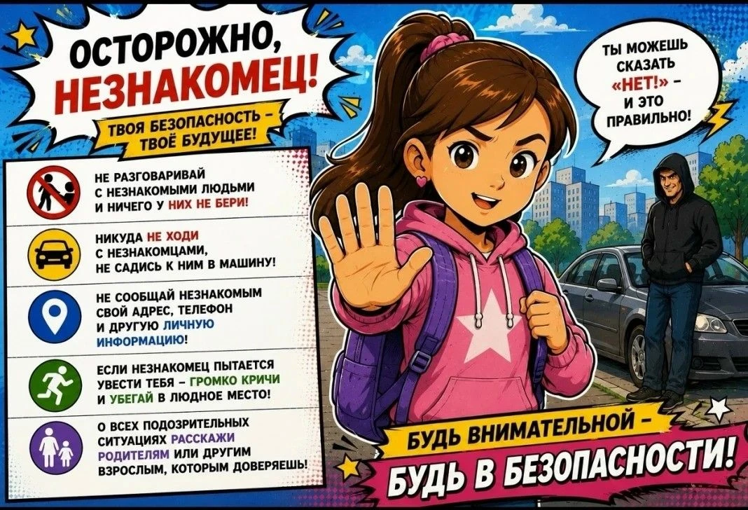 Безопасность наших детей — в наших руках и в их знаниях! Делимся важной памяткой, которую стоит обсу