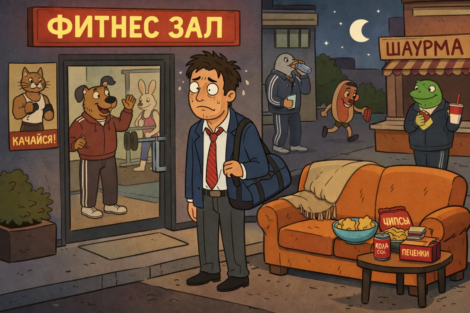 ПОЧЕМУ ТЫ НЕ ИДЁШЬ В ЗАЛ ПОСЛЕ РАБОТЫ? 😏
