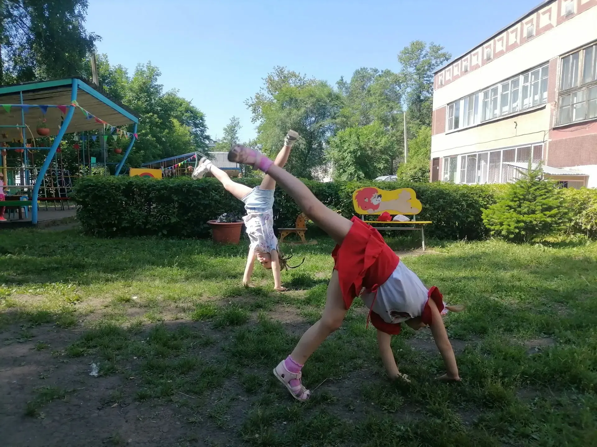 Лето в детском саду — это настоящая маленькая жизнь! ☀️

Каждый день на прогулке — как новая страниц