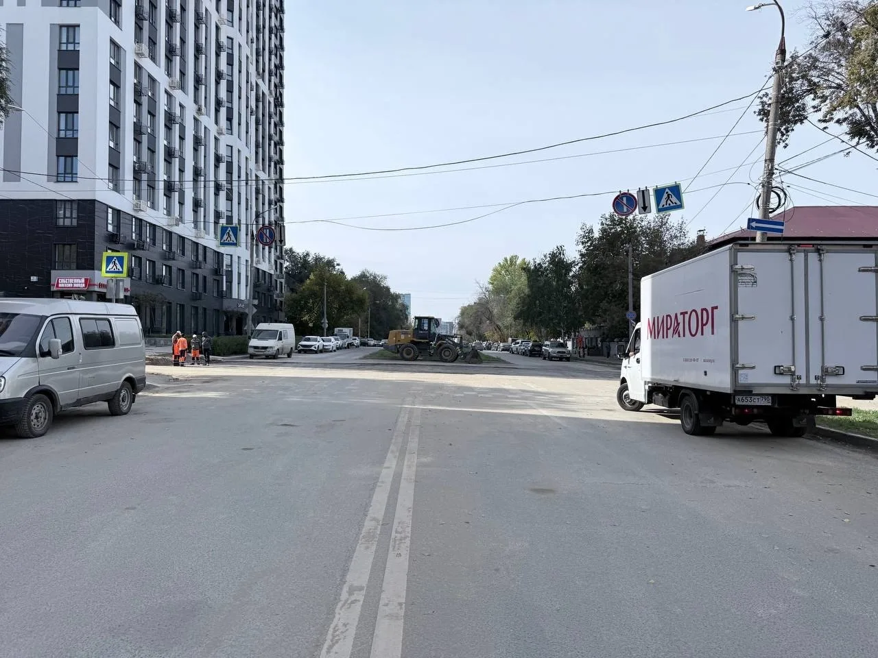 На улице Мичурина открыли проезд через улицу Панова.