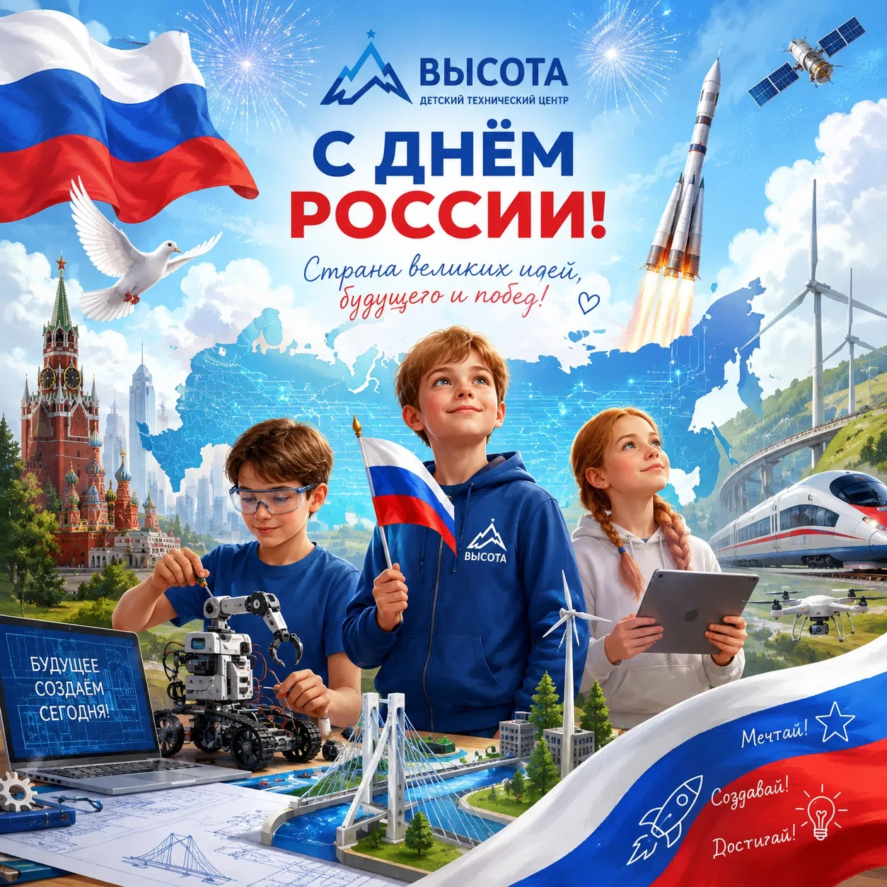 Поздравляем с главным государственным праздником — Днем России!
