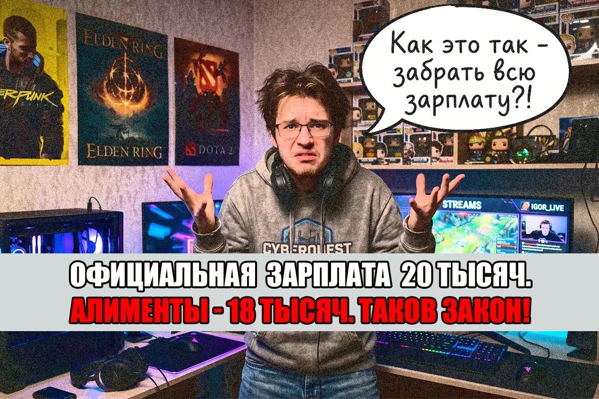 - Я реально живу только на зарплату в 20 тыс! А с меня 18 тыс. алиментов взыскали!