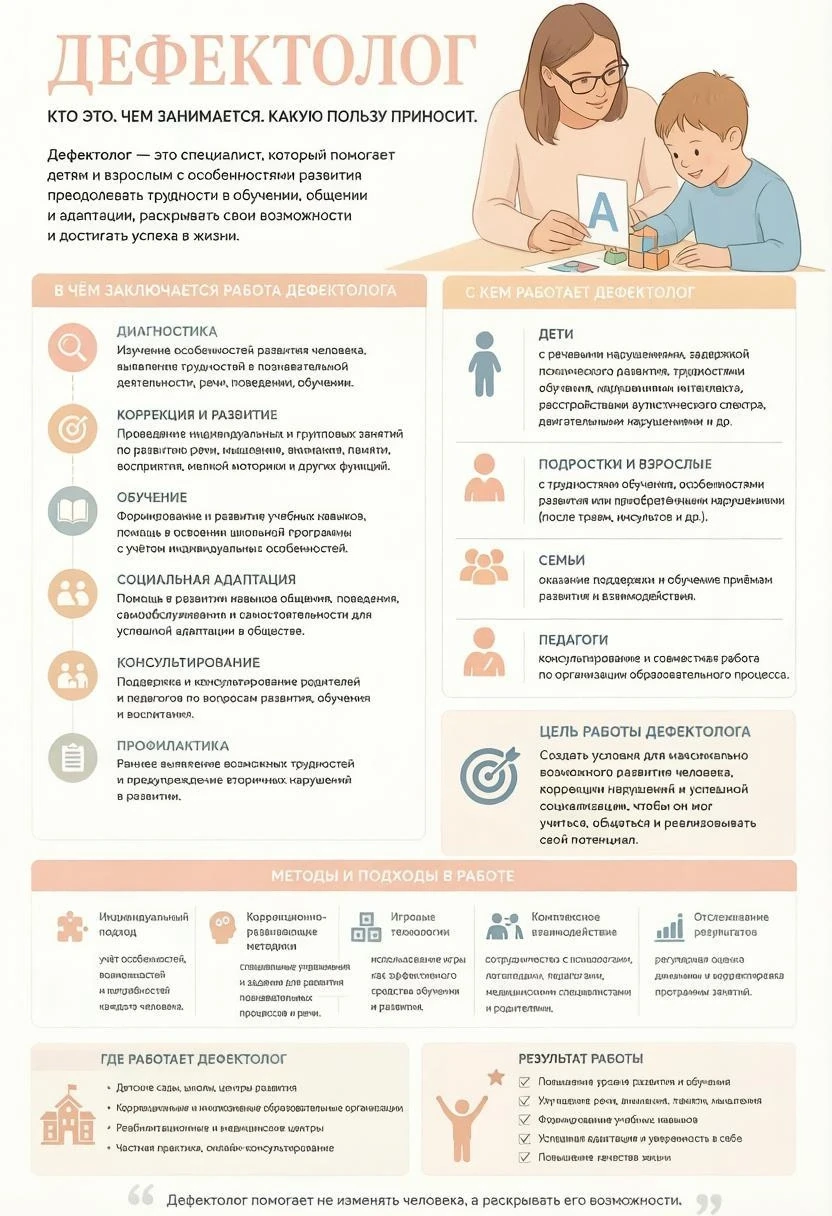 Кто такой дефектолог?