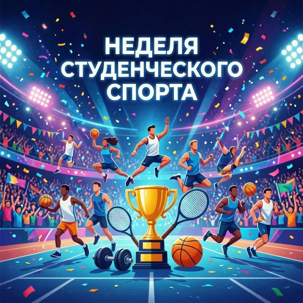 🎉 Белгородский ГАУ приглашает студентов присоединиться к «Неделе студенческого спорта»...