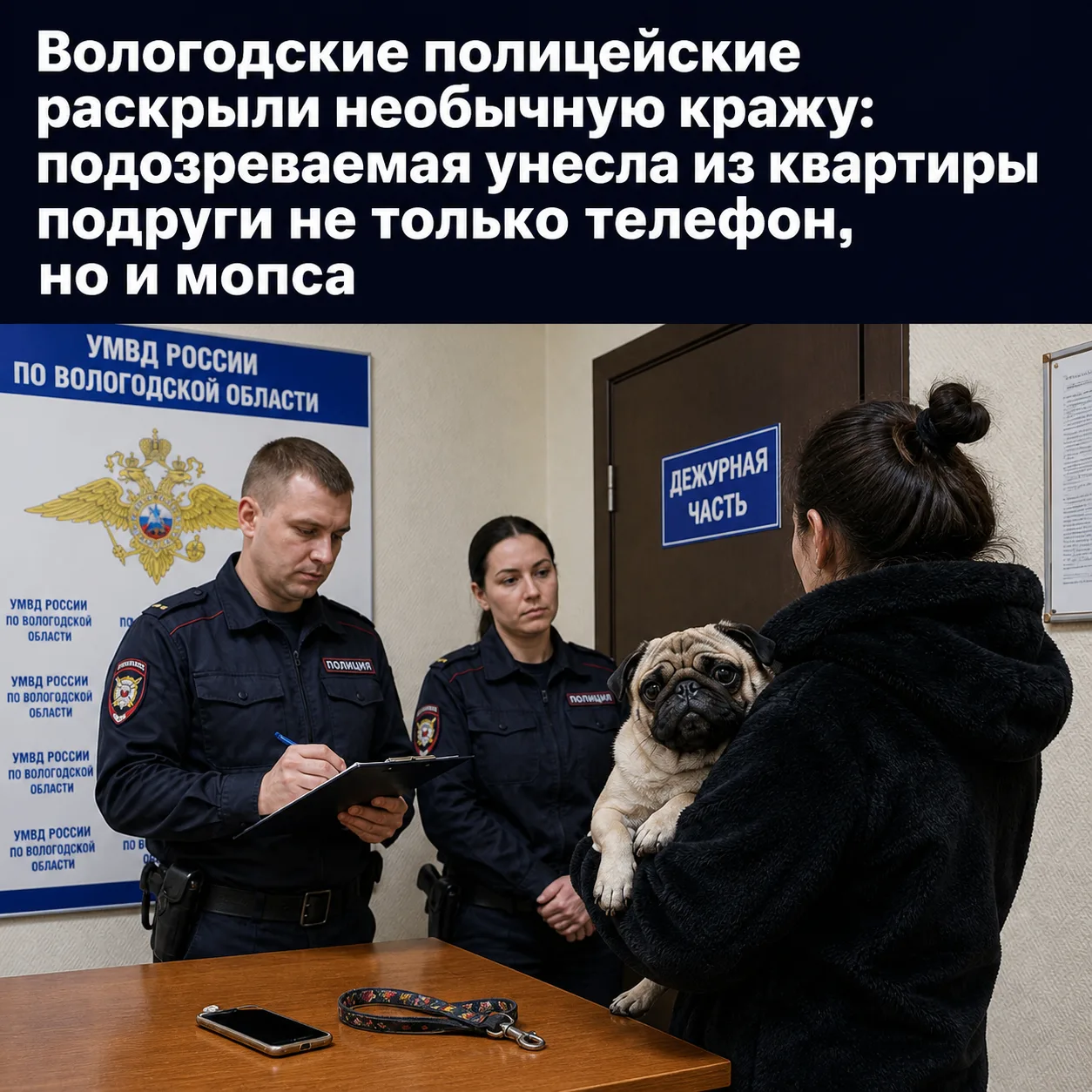 👮‍♂️Вологодские полицейские раскрыли необычную кражу: подозреваемая унесла из квартиры...