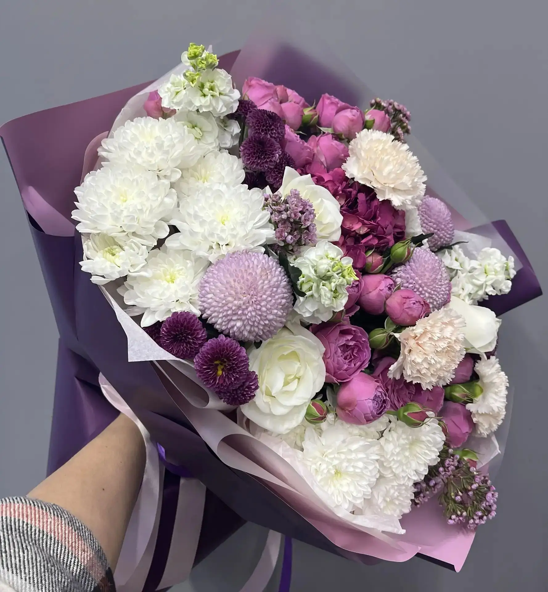 # 🌸 Нежный букет в фиолетовых тонах