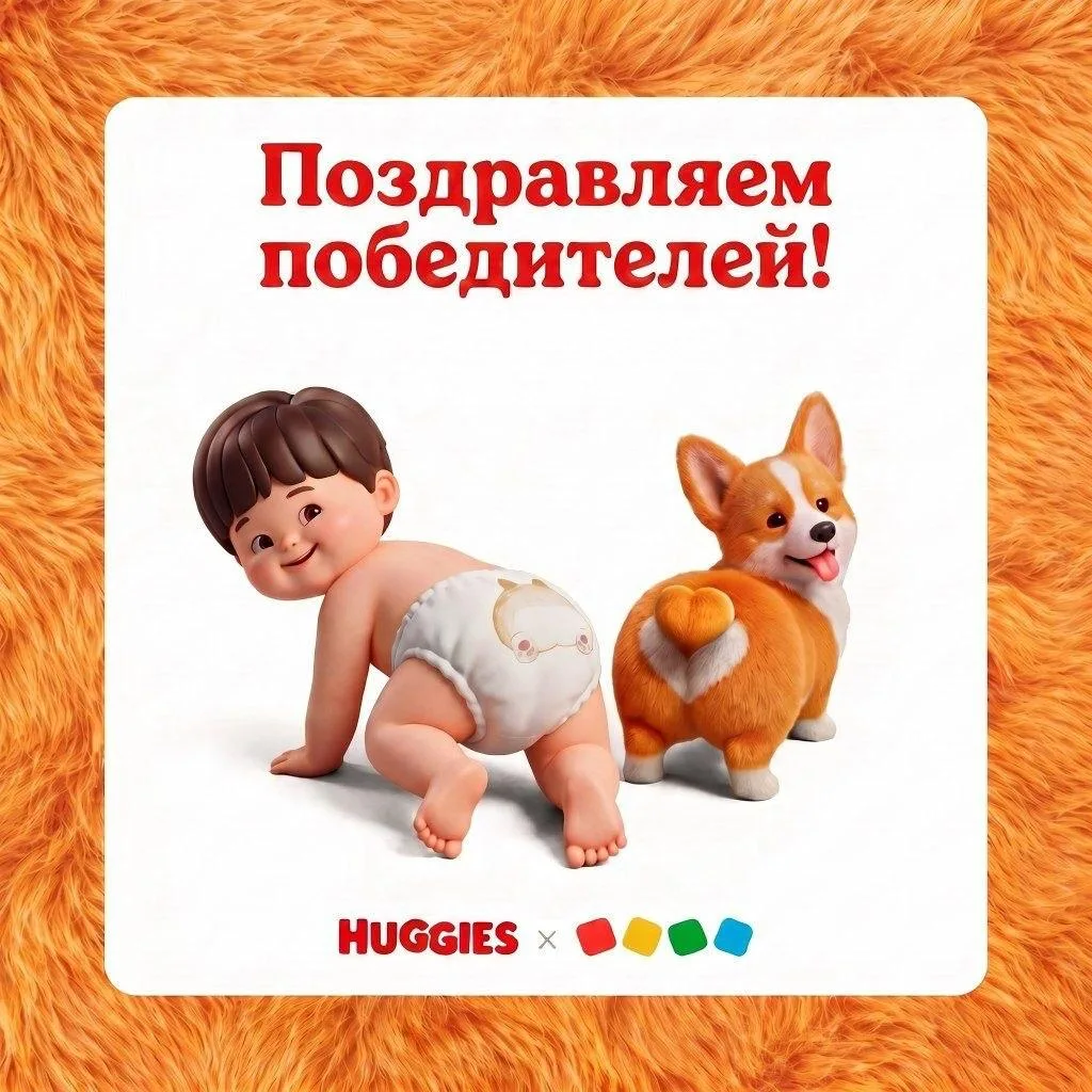 Вы угадали! Герой нашей новой линейки Huggies Ultra Soft (Ультра мягкие) – корги! Его м...