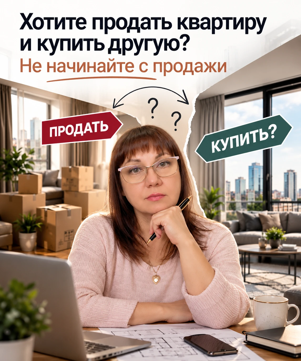 Хотите продать квартиру и купить другую? Не начинайте с продажи