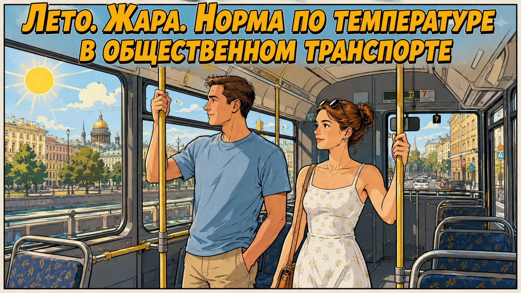 ⠀ 🚅 ⠀ Поезда, электрички (при температуре наружного воздуха 20-40 оС жара):