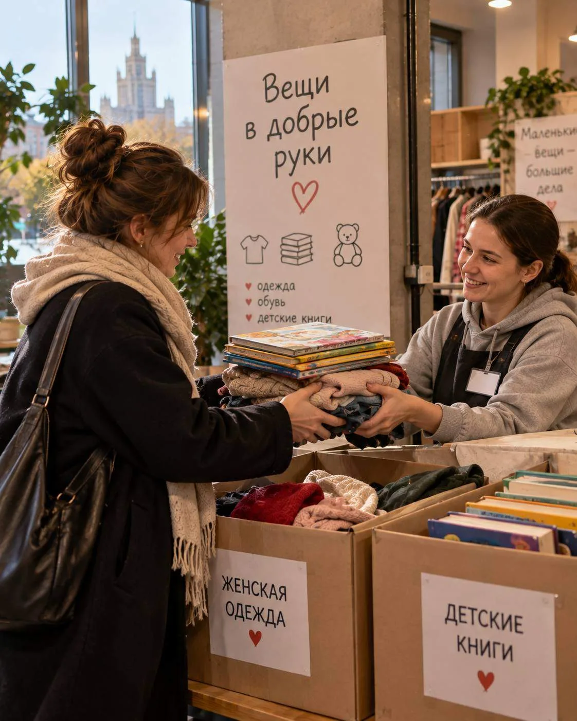 👕 Москва — ненужные вещи превращаются в помощь