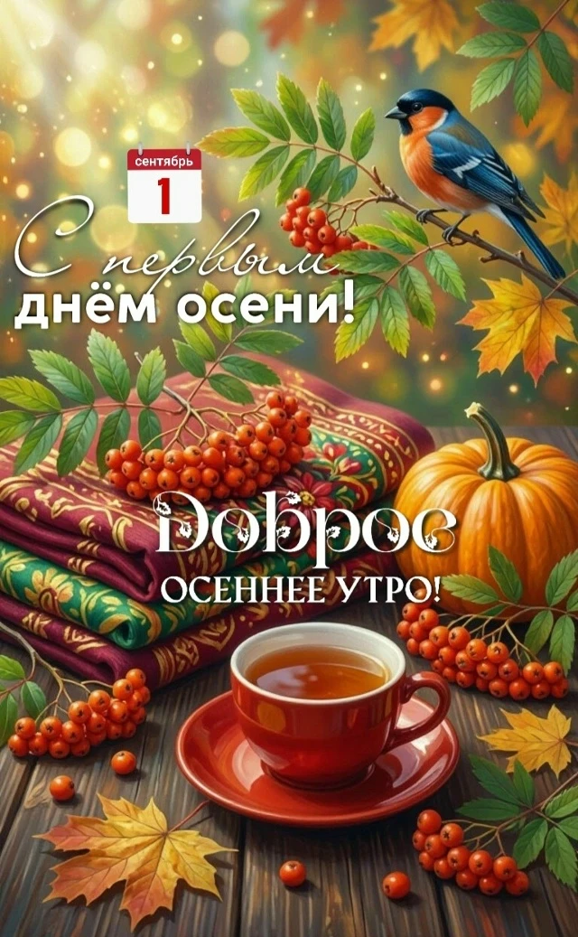 С 1 днём осени, дорогие!