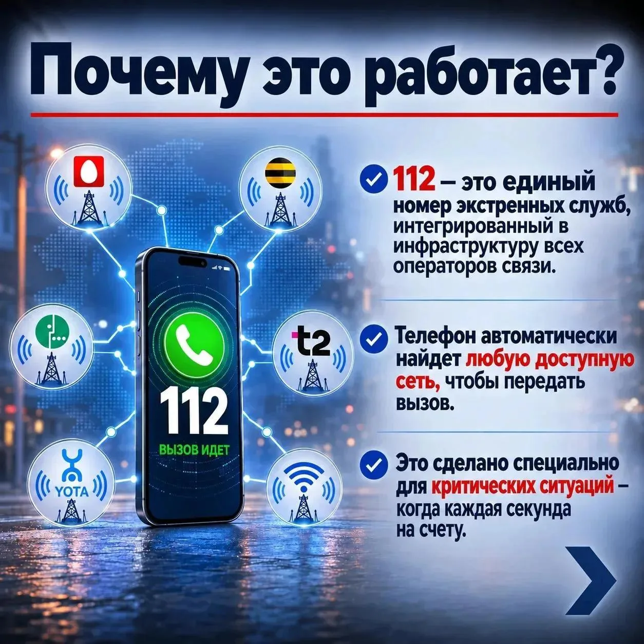 🚨Думаете, что в экстренной ситуации без связи дозвониться до спасателей невозможно?