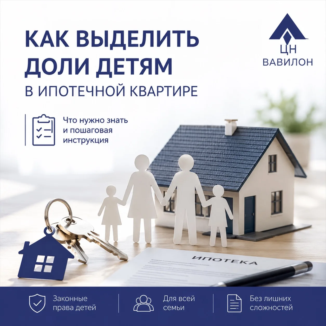 ✨ Как выделить доли детям в ипотечной квартире?

Если при покупке жилья вы использовали материнский 