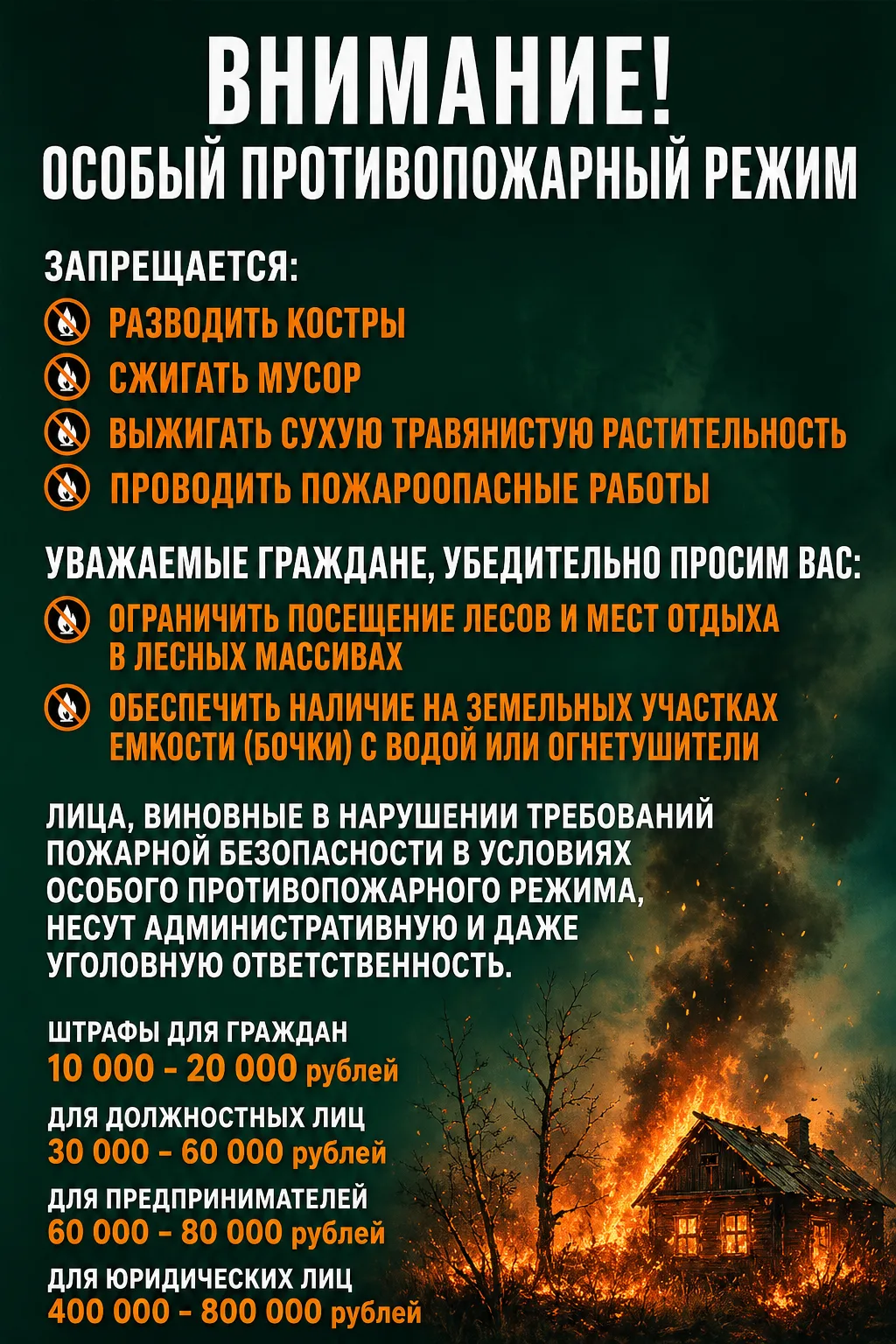 💎 Введен особый противопожарный режим