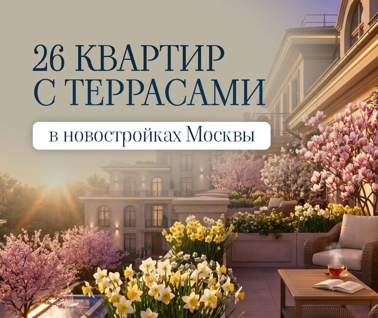 Скачайте каталог квартир с террасами
