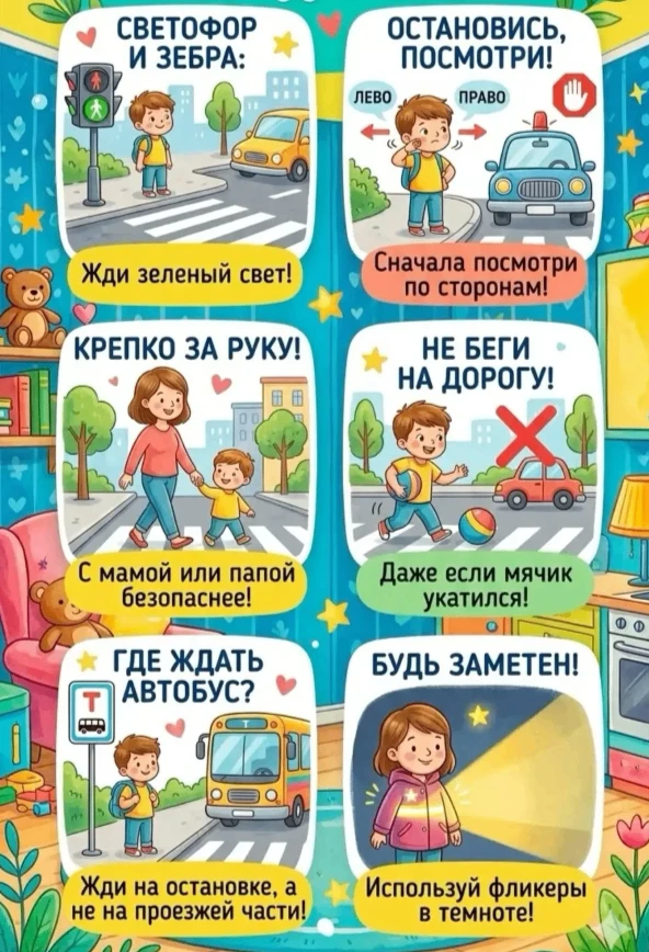 🚦 Как безопасно добраться из школы домой?