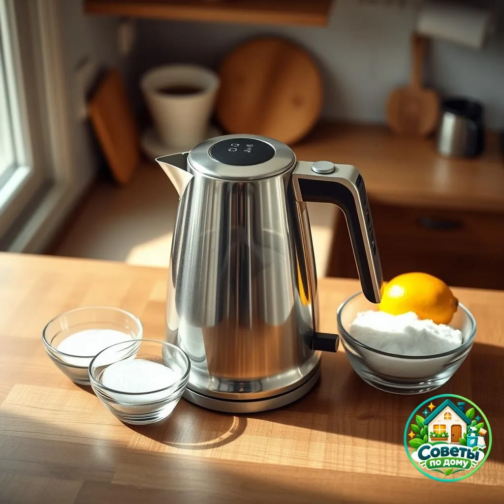 🍽️ Как убрать накипь в чайнике лимонной кислотой