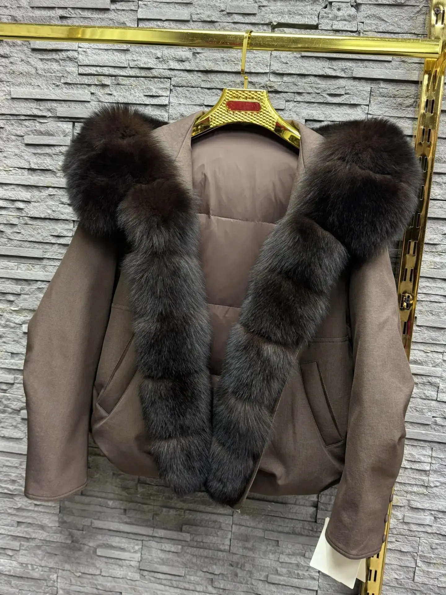 ❤️ НОВАЯ КОЛЛЕКЦИЯ ❤️Элегантное пальто с отделкой из натурального меха и пуховым утепли...