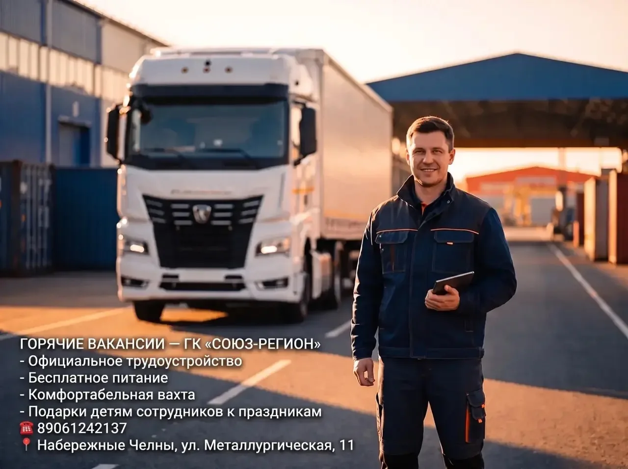 💼 ГОРЯЧИЕ ВАКАНСИИ — ГК «СОЮЗ-РЕГИОН» 💼
Официальное оформление, стабильный график и команда, в кот