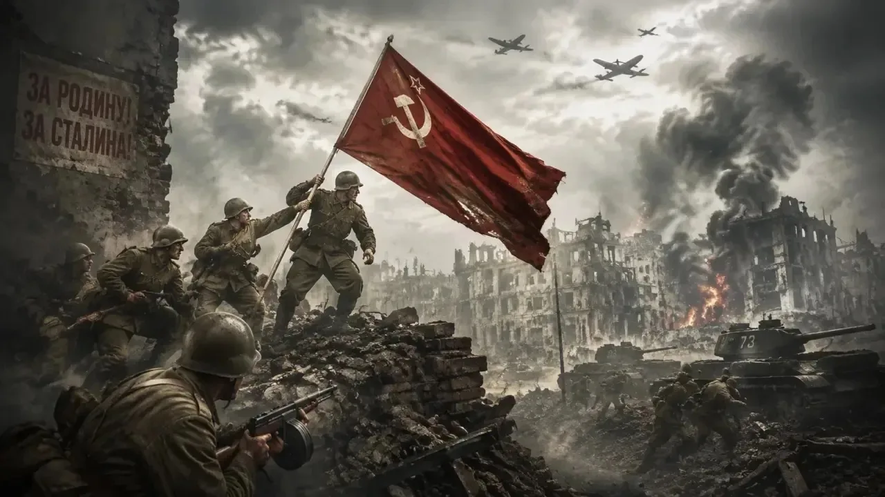 ⌛1 день до Победы. Что было 8 мая 1945 года 
 
📜 8 мая 1945 года в пригороде Берлина Карлсхорсте пр