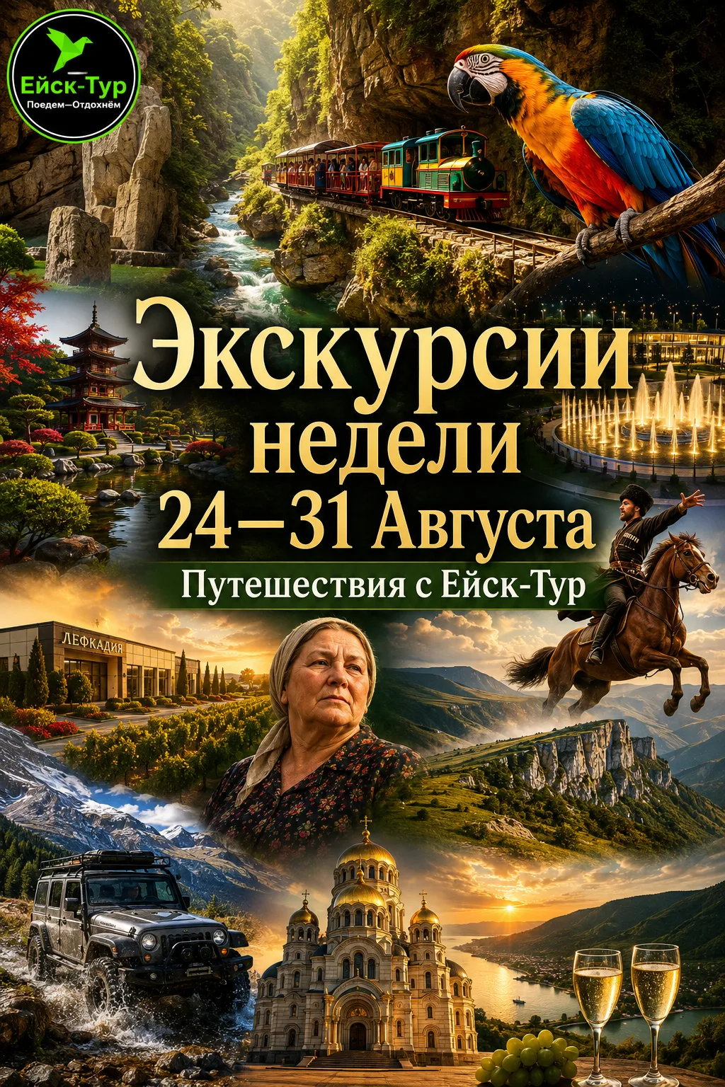 🧭 РАСПИСАНИЕ ЭКСКУРСИЙ  24-31 Августа 2026