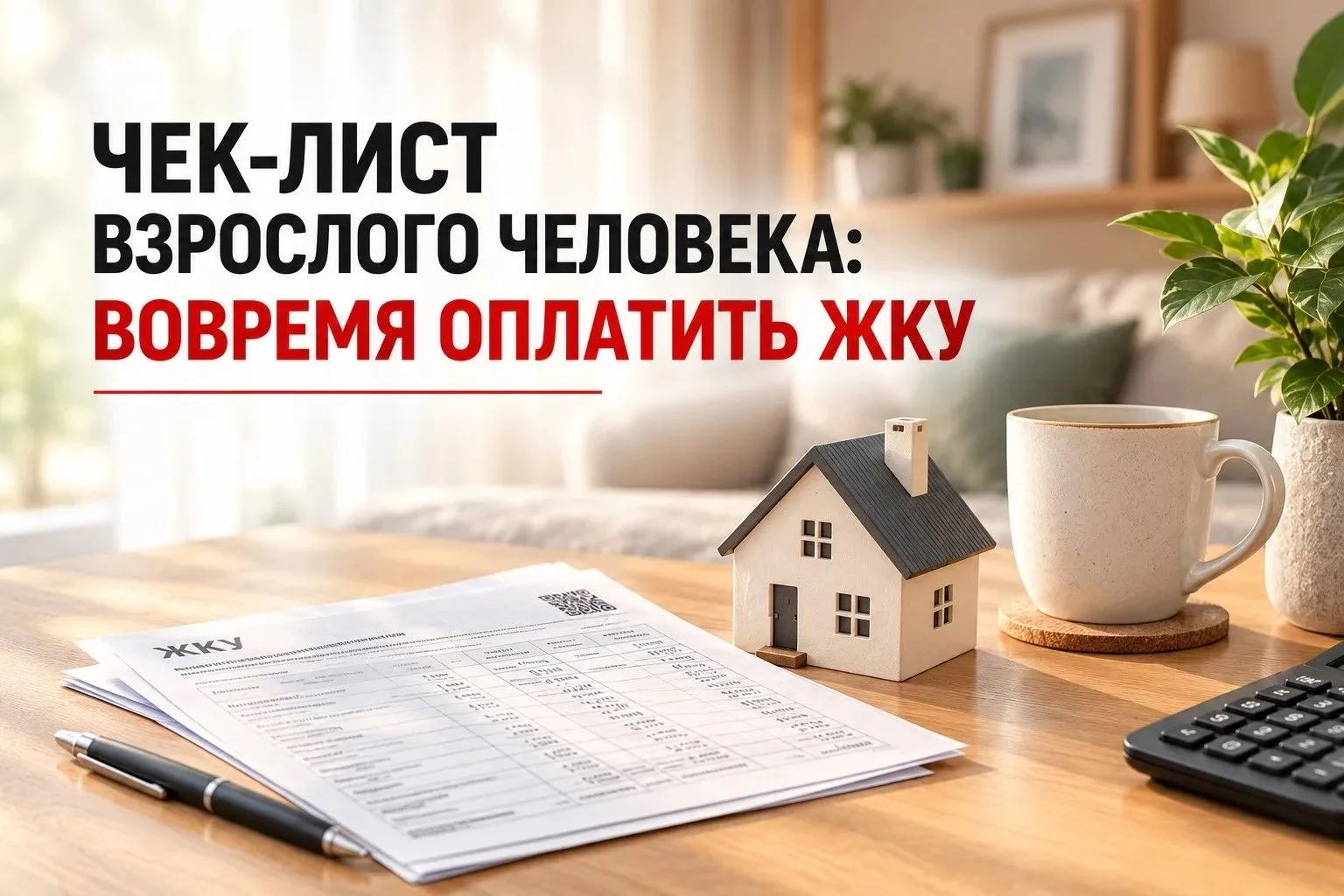 Напоминаем: до 15 числа текущего месяца необходимо оплатить жилищно‑коммунальные услуги...