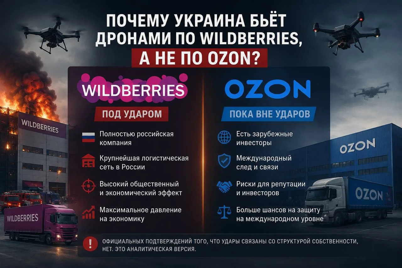 Почему под ударами оказался именно Wildberries? Ответ может быть не только военным, но и экономико-п