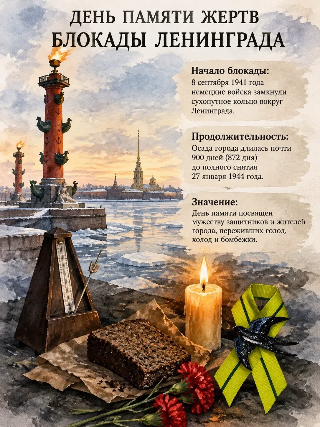 8 сентября — День памяти жертв блокады Ленинграда