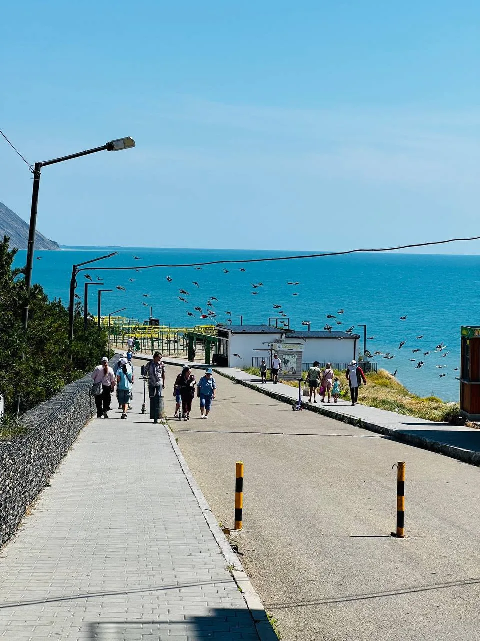 🏖️ На пляже  40-лет Победы у берега сегодня водоросли, немного море волнуется 🌊, очень комфортно н